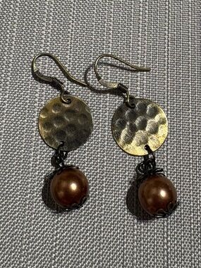 ⭐️⭐️ Retro 90’s bronze earrings